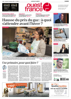 Cover of Ouest France (Vannes)