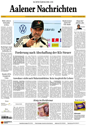 Cover of Aalener Nachrichten