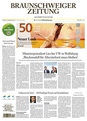Cover of Braunschweiger Zeitung (Braunschweig)