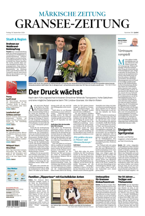 Cover of Gransee-Zeitung