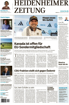 Cover of Heidenheimer Zeitung