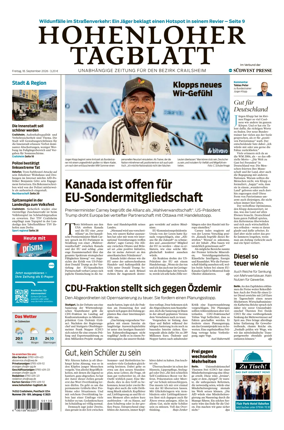 Cover of Hohenloher Tagblatt