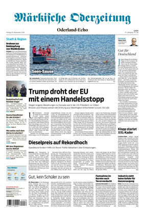 Cover of Markische Oderzeitung Oderland-Echo