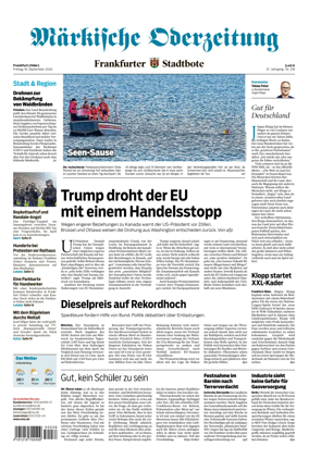 Cover of Markische Oderzeitung Frankfurt (Oder)