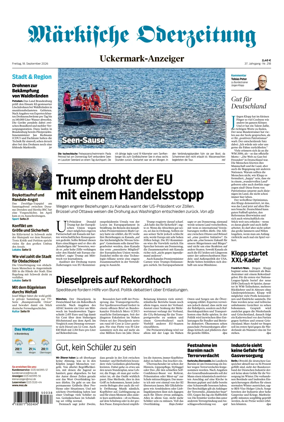 Cover of Markische Oderzeitung Uckermarkanzeiger