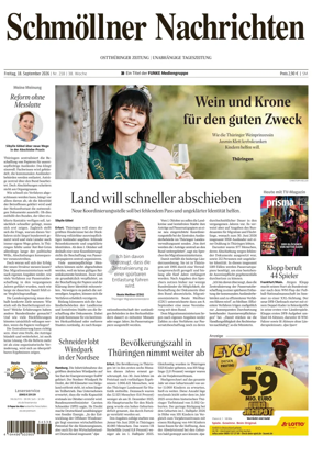 Cover of Ostthuringer Zeitung (Schmolln)