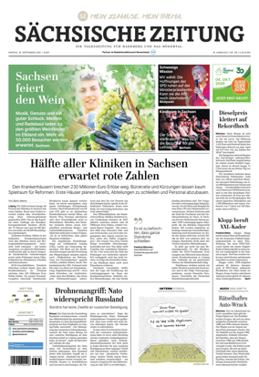 Cover of Sachsische Zeitung (Rodertal)