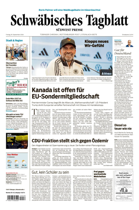 Cover of Schwabisches Tagblatt - Tubinger Chronik