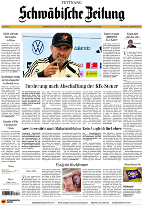 Cover of Schwabische Zeitung (Tettnang)