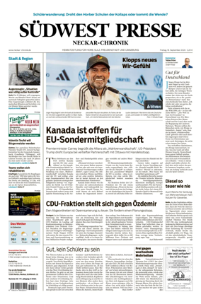 Cover of SUDWEST PRESSE - Neckar-Chronik