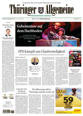 Cover of Thuringer Allgemeine (Muhlhausen und Bad Langensalza)