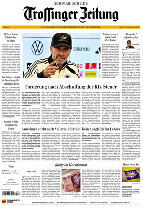 Cover of Trossinger Zeitung