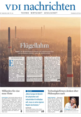 Cover of VDI Nachrichten
