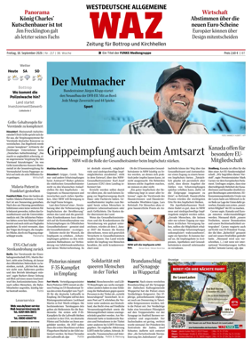 Cover of Westdeutsche Allgemeine Zeitung (Bottrop)