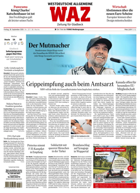 Cover of Westdeutsche Allgemeine Zeitung (Gladbeck)