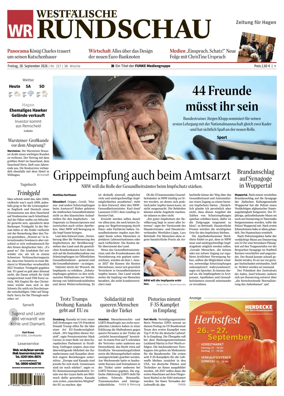 Cover of Westfalische Rundschau (Hagen Hohenlimburg)