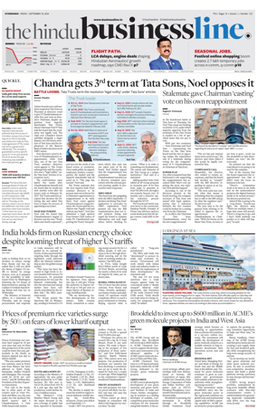 Cover of BusinessLine (Hyderabad)