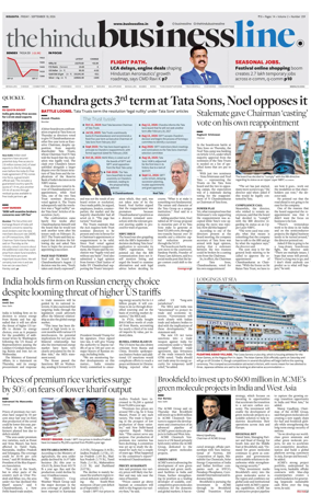 Cover of BusinessLine (Kolkata)