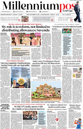Cover of Millennium Post (Kolkata)