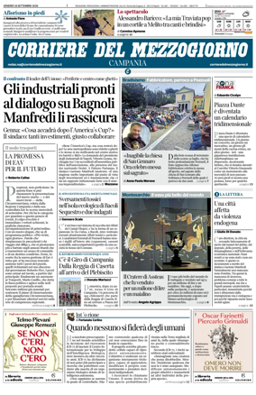 Cover of Corriere del Mezzogiorno (Campania)