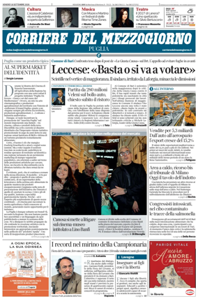 Cover of Corriere del Mezzogiorno (Puglia)