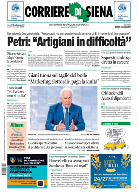Cover of Corriere di Siena