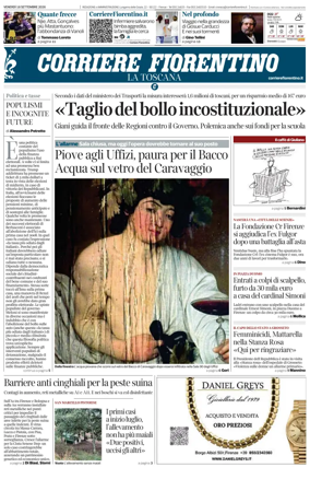 Cover of Corriere Fiorentino