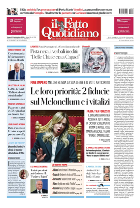 Cover of Il Fatto Quotidiano