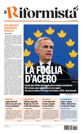 Cover of Il Riformista (Italy)