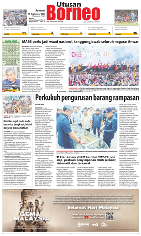 Cover of Utusan Borneo (Sarawak)