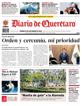 Cover of Diario de Queretaro