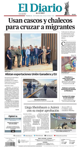 Cover of El Diario de Juarez