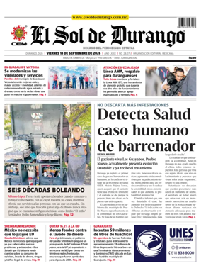 Cover of El Sol de Durango