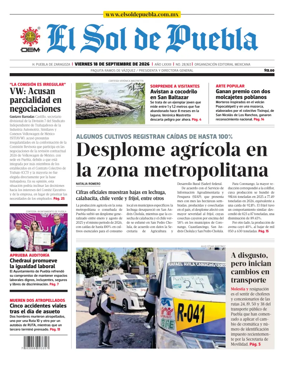 Cover of El Sol de Puebla