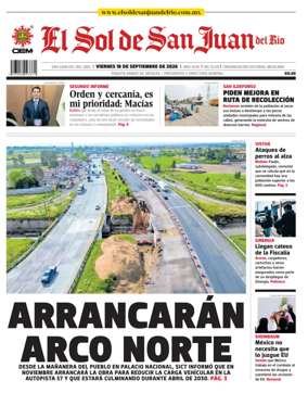 Cover of El Sol de San Juan del Rio