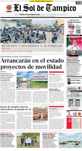 Cover of El Sol de Tampico