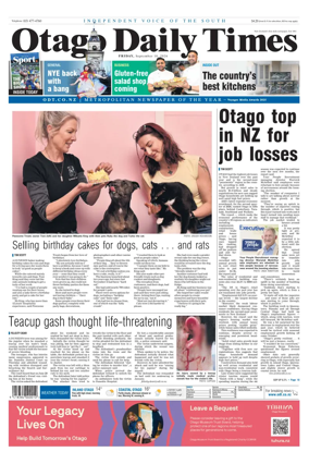 Cover of Otago Daily Times