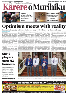 Cover of The Southland Times