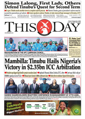 Cover of THISDAY