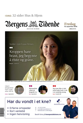 Cover of Bergens Tidende