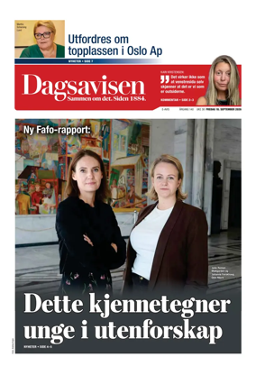 Cover of Dagsavisen
