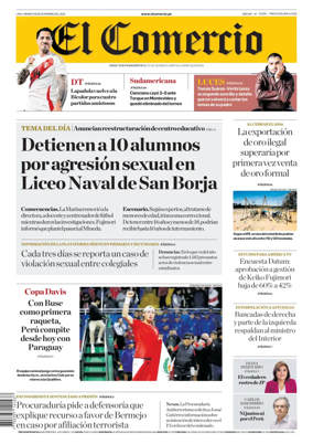 Cover of Diario El Comercio