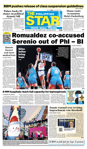 Cover of The Philippine Star