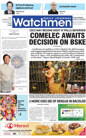 Cover of Watchmen Daily Journal