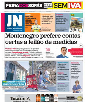 Cover of Jornal de Noticias