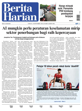 Cover of Berita Harian