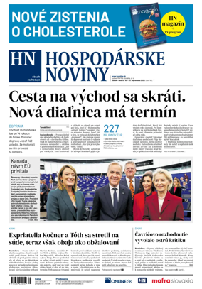 Cover of Hospodarske noviny