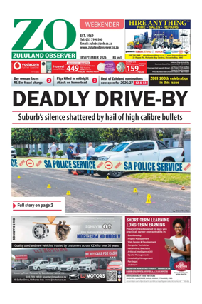 Cover of Zululand Observer - Weekender
