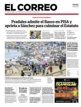 Cover of El Correo (Gipuzkoa)