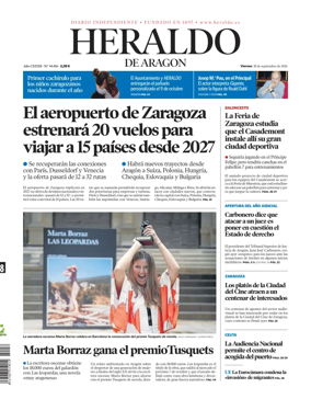 Cover of Heraldo de Aragon
